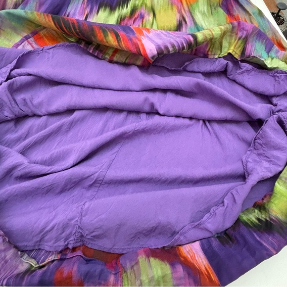 Karlie One-Shoulder Maxi Dress Purple Multicolor Lined - Picture 12 of 14